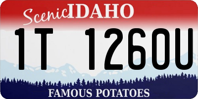 ID license plate 1T1260U