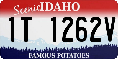 ID license plate 1T1262V