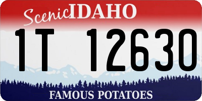 ID license plate 1T1263O