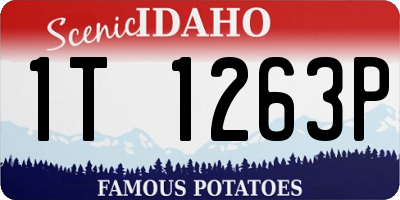 ID license plate 1T1263P