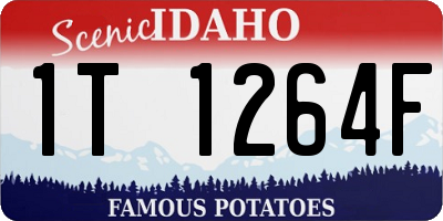 ID license plate 1T1264F