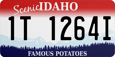 ID license plate 1T1264I