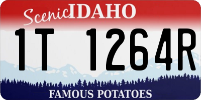 ID license plate 1T1264R