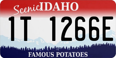ID license plate 1T1266E
