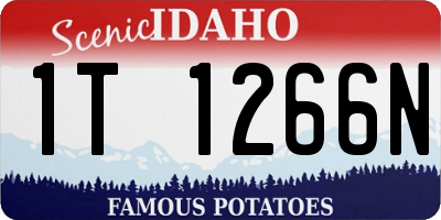 ID license plate 1T1266N