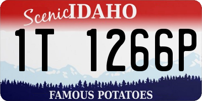 ID license plate 1T1266P