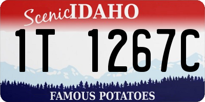ID license plate 1T1267C