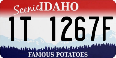 ID license plate 1T1267F