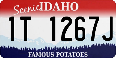 ID license plate 1T1267J