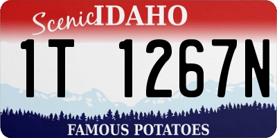 ID license plate 1T1267N