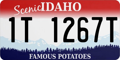 ID license plate 1T1267T