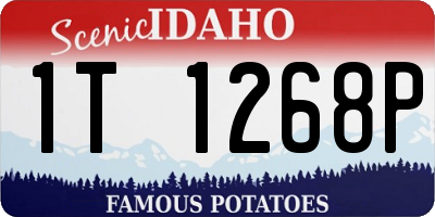 ID license plate 1T1268P
