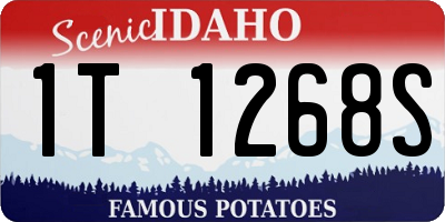 ID license plate 1T1268S