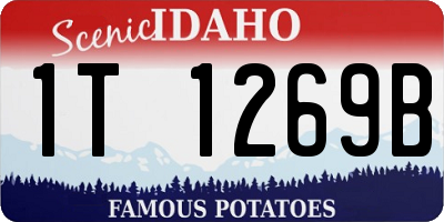 ID license plate 1T1269B