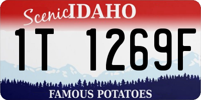 ID license plate 1T1269F