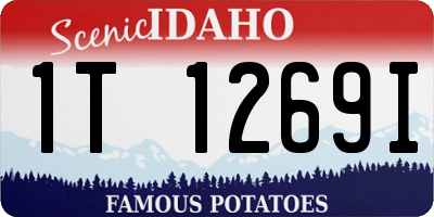 ID license plate 1T1269I
