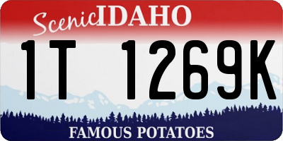 ID license plate 1T1269K