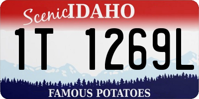 ID license plate 1T1269L