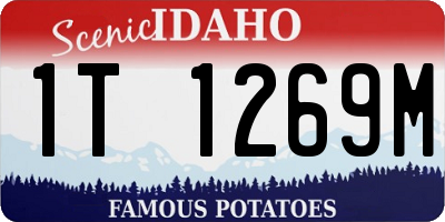 ID license plate 1T1269M