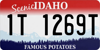 ID license plate 1T1269T