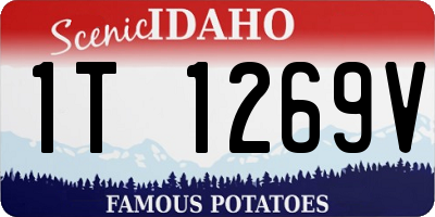 ID license plate 1T1269V