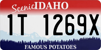 ID license plate 1T1269X