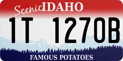 ID license plate 1T1270B