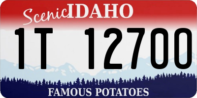 ID license plate 1T1270O