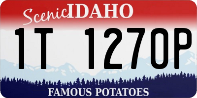 ID license plate 1T1270P