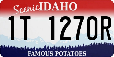 ID license plate 1T1270R