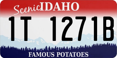 ID license plate 1T1271B