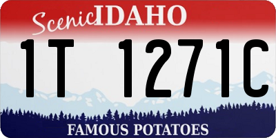 ID license plate 1T1271C