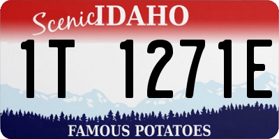 ID license plate 1T1271E