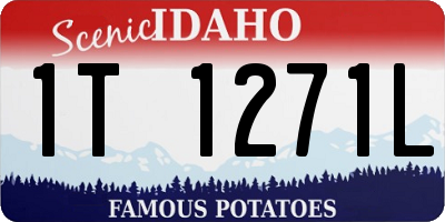 ID license plate 1T1271L