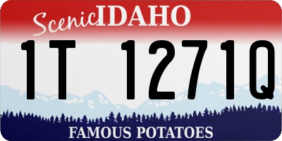 ID license plate 1T1271Q
