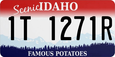 ID license plate 1T1271R