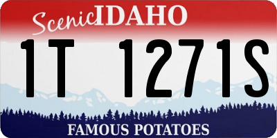 ID license plate 1T1271S