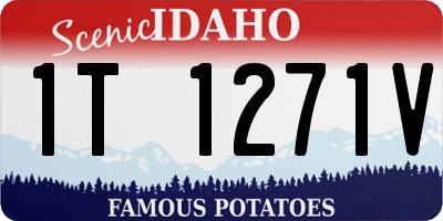 ID license plate 1T1271V