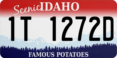 ID license plate 1T1272D