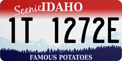 ID license plate 1T1272E