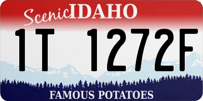 ID license plate 1T1272F