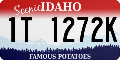 ID license plate 1T1272K