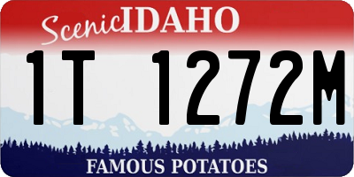 ID license plate 1T1272M