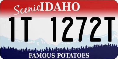 ID license plate 1T1272T