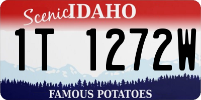 ID license plate 1T1272W