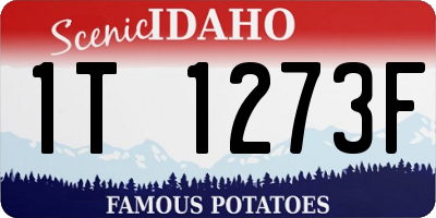 ID license plate 1T1273F