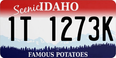 ID license plate 1T1273K
