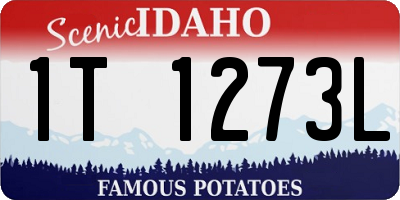 ID license plate 1T1273L