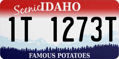 ID license plate 1T1273T