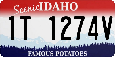 ID license plate 1T1274V